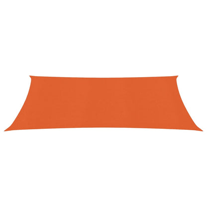 Sunshade Sail 160 g/m² Orange 2.5x5 m HDPE