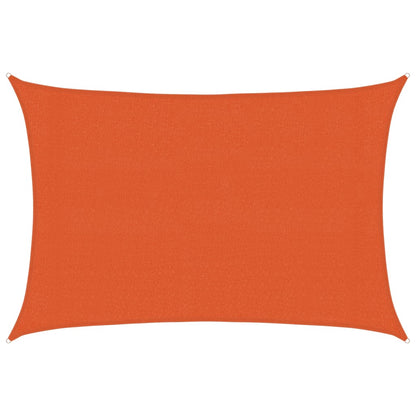 Sunshade Sail 160 g/m² Rectangular Orange 3x5 m HDPE