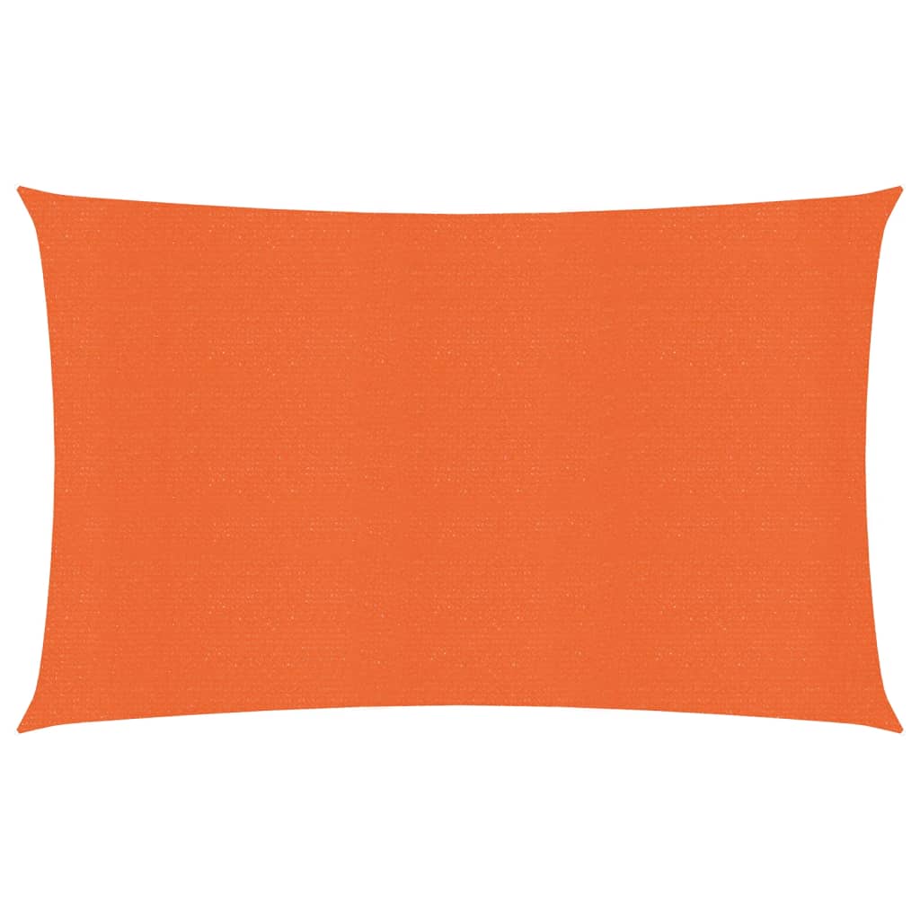 Sunshade Sail 160 g/m² Rectangular Orange 3x5 m HDPE