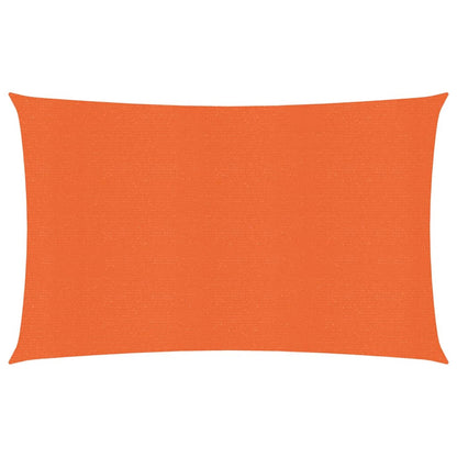 Sunshade Sail 160 g/m² Rectangular Orange 3x5 m HDPE