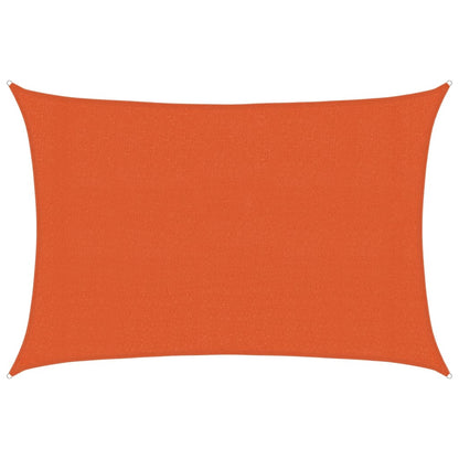 Sunshade Sail 160 g/m² Rectangular Orange 3x5 m HDPE