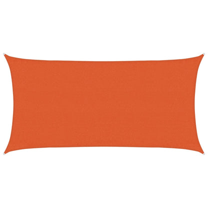 Sunshade Sail 160 g/m² Rectangular Orange 3x6 m HDPE