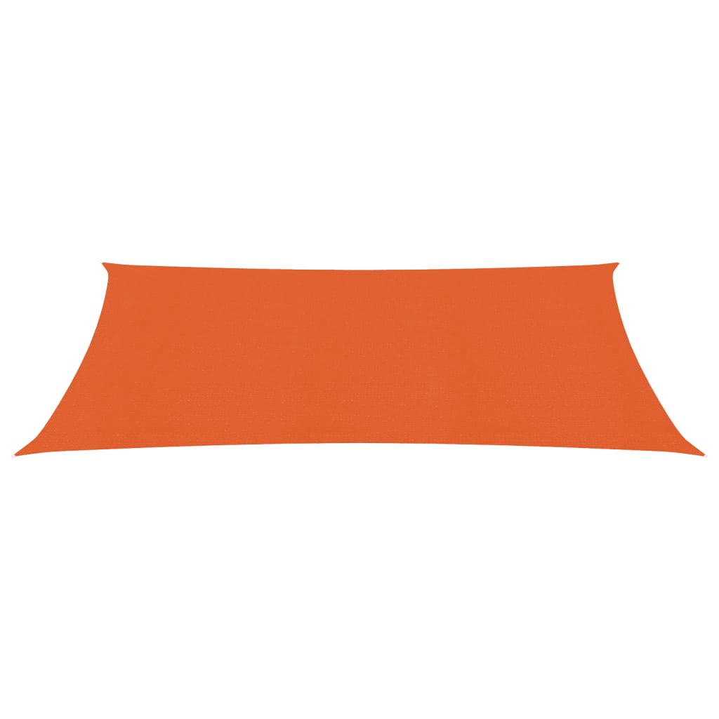 Sunshade Sail 160 g/m² Rectangular Orange 3x6 m HDPE