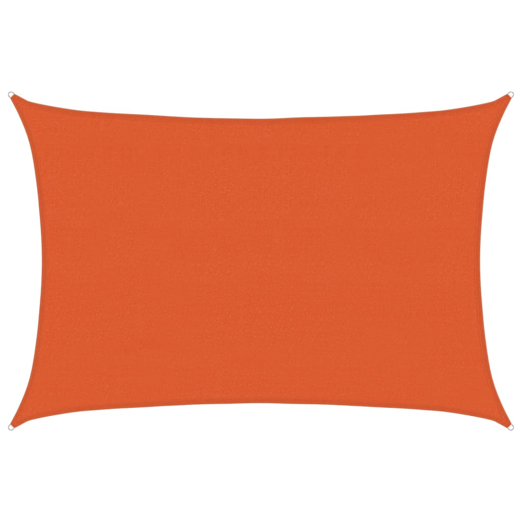 Sunshade Sail 160 g/m² Orange 3.5x5 m HDPE