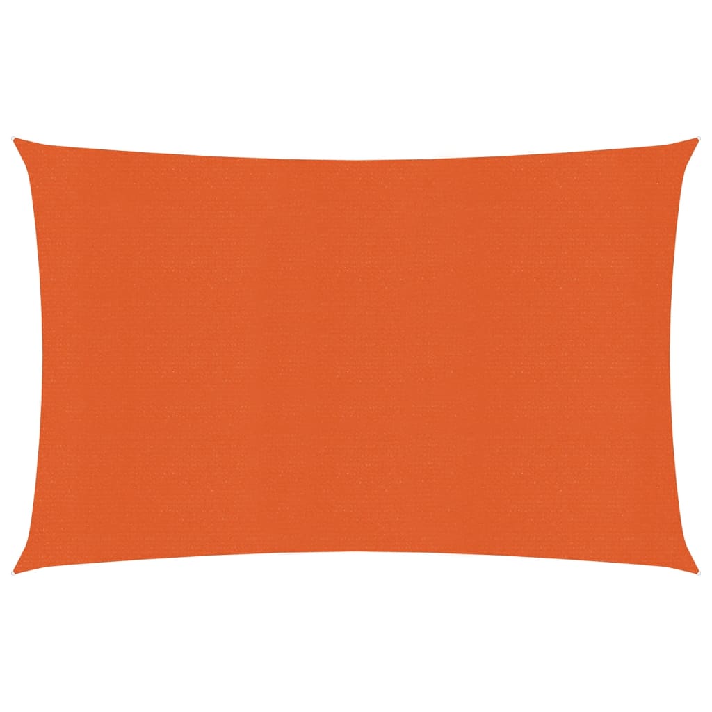 Sunshade Sail 160 g/m² Rectangular Orange 4x5 m HDPE