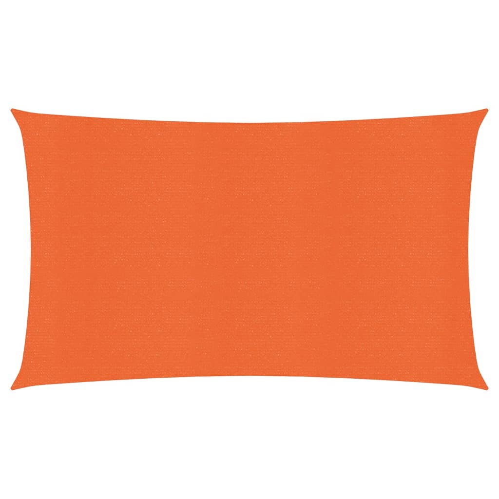 Sunshade Sail 160 g/m² Rectangular Orange 4x7 m HDPE