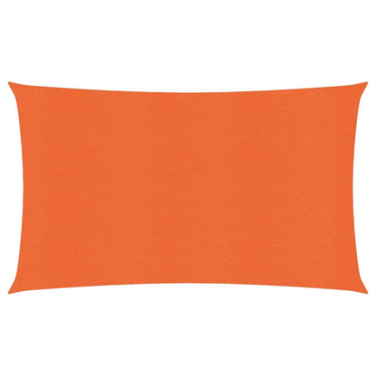 Sunshade Sail 160 g/m² Rectangular Orange 4x7 m HDPE