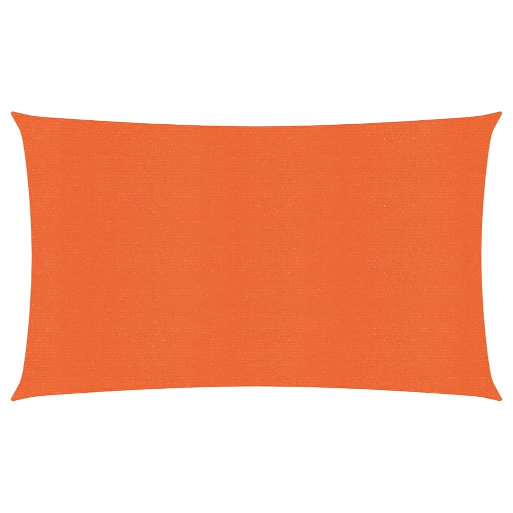 Sunshade Sail 160 g/m² Rectangular Orange 4x7 m HDPE