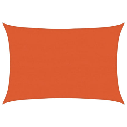 Sunshade Sail 160 g/m² Rectangular Orange 5x7 m HDPE