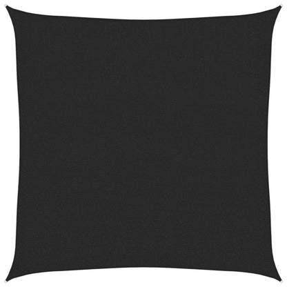 Sunshade Sail 160 g/m² Black 3x3 m HDPE