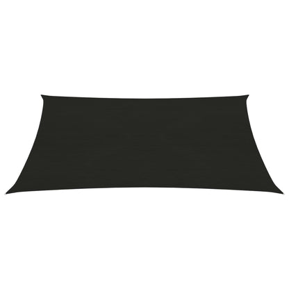 Sunshade Sail 160 g/m² Black 2x3 m HDPE