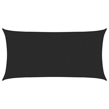 Sunshade Sail 160 g/m² Black 2x3.5 m HDPE