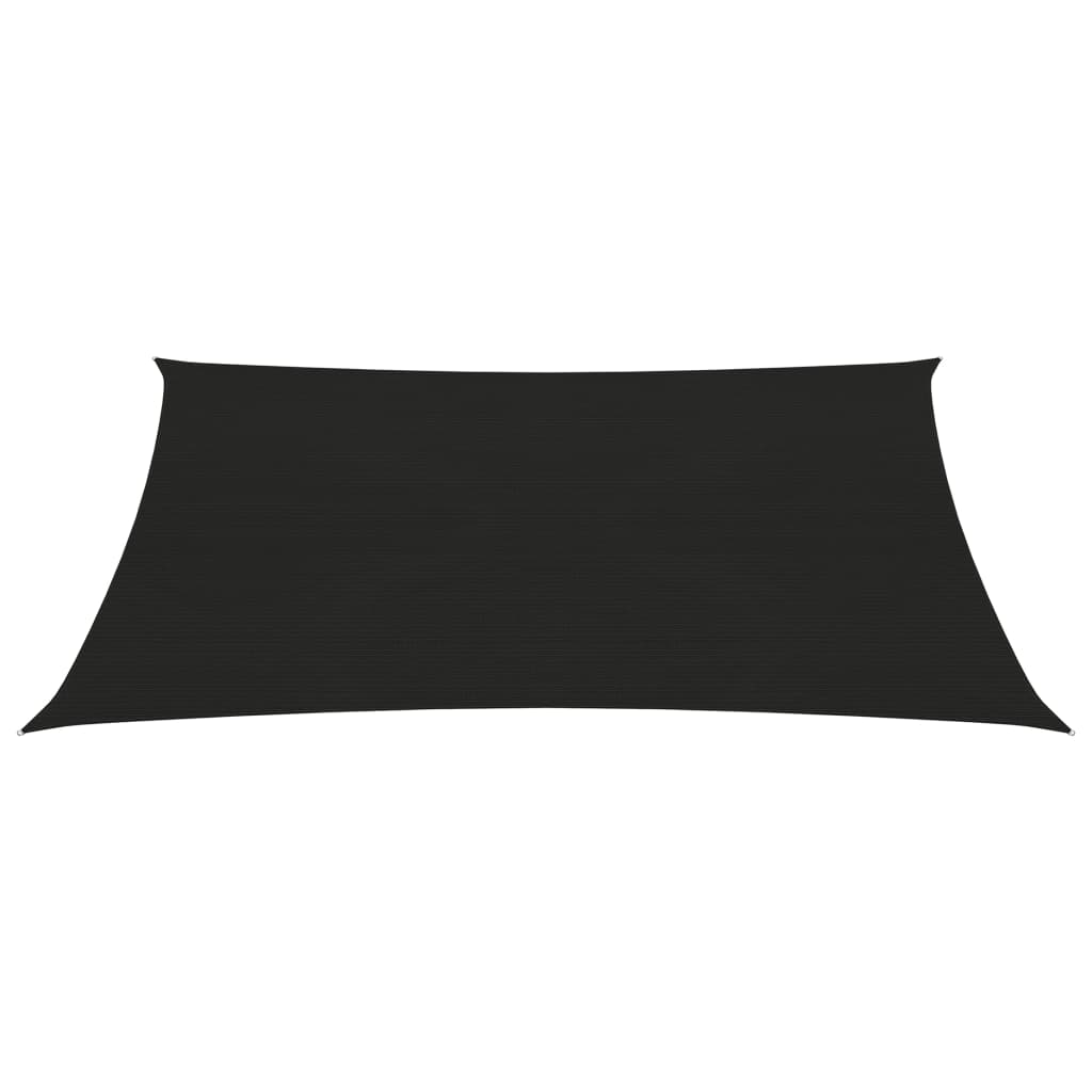 Sunshade Sail 160 g/m² Black 3x4 m HDPE