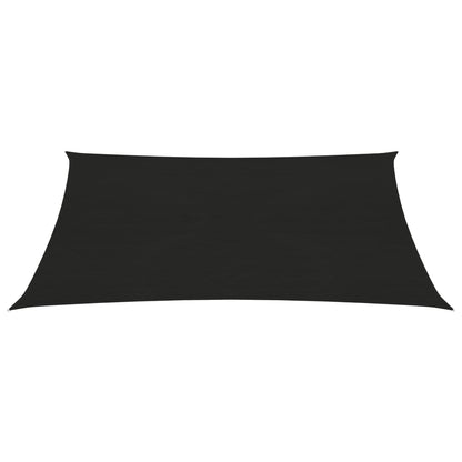 Sunshade Sail 160 g/m² Black 3x4 m HDPE