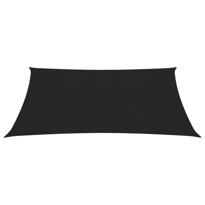 Sunshade Sail 160 g/m² Black 3.5x4.5 m HDPE