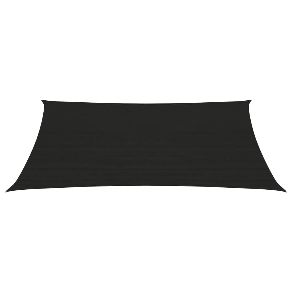 Sunshade Sail 160 g/m² Black 4x5 m HDPE