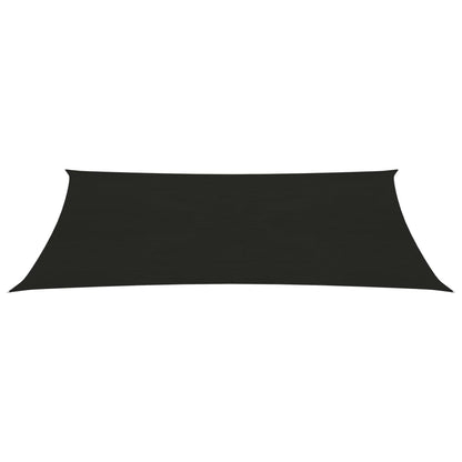 Sunshade Sail 160 g/m² Black 4x7 m HDPE