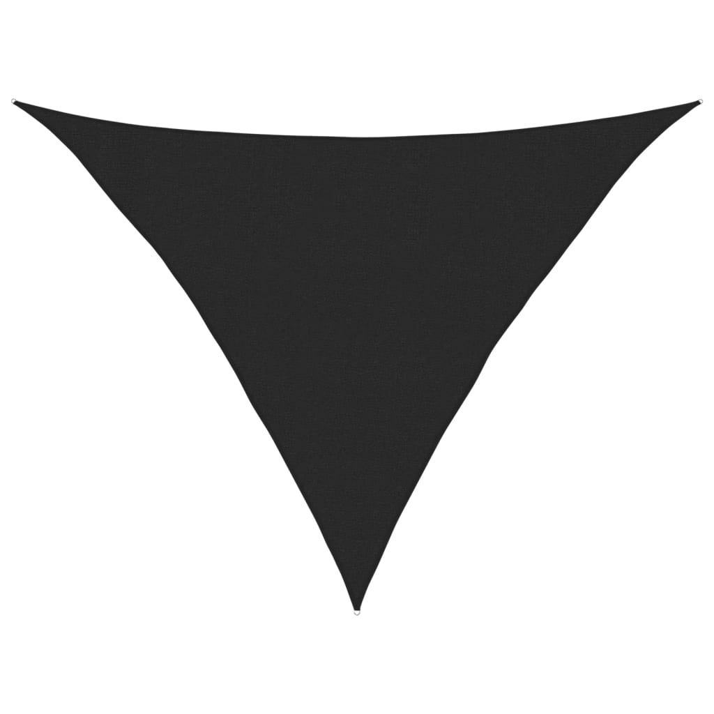 Sunshade Sail 160 g/m² Black 3x3x4.2 m HDPE