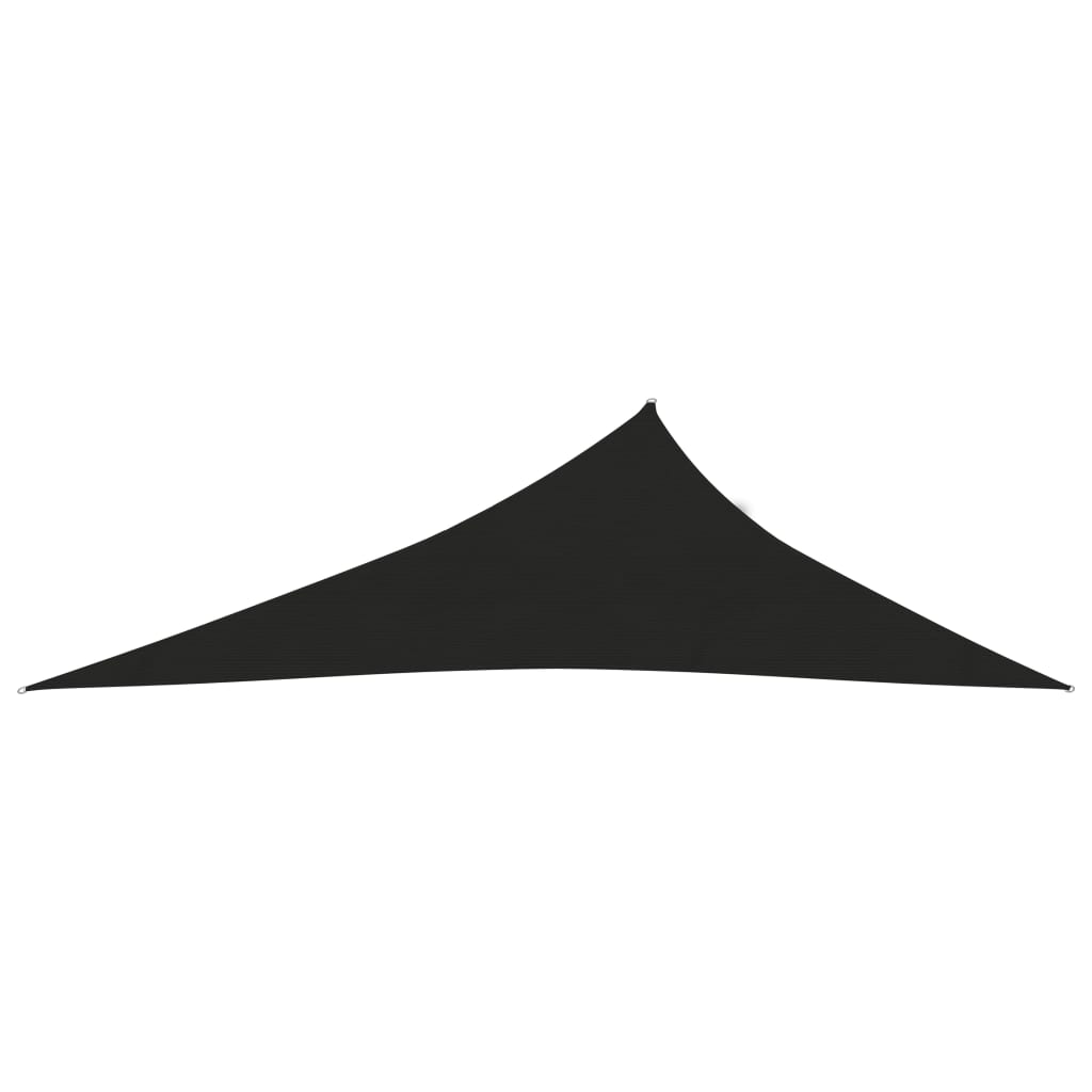 Sunshade Sail 160 g/m² Black 3x4x5 m HDPE