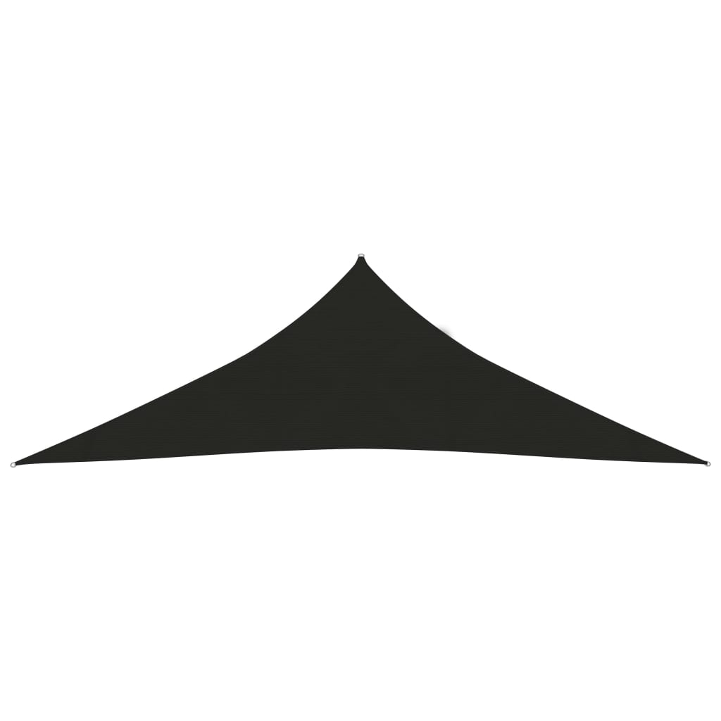 Sunshade Sail 160 g/m² Black 4x4x5.8 m HDPE