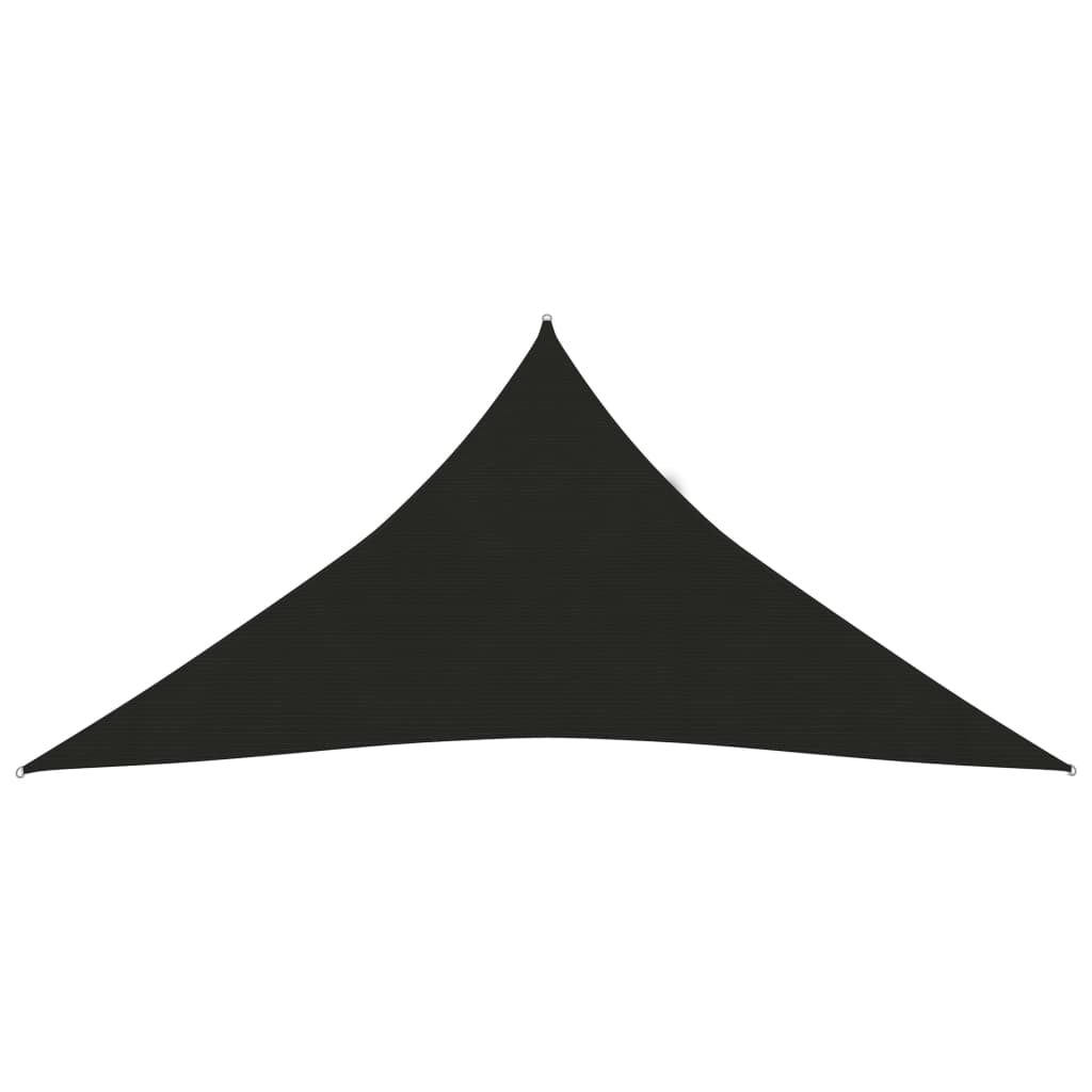 Sunshade Sail 160 g/m² Black 5x5x5 m HDPE