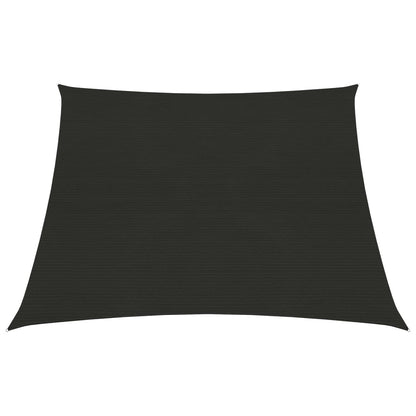 Sunshade Sail 160 g/m² Black 3/4x2 m HDPE