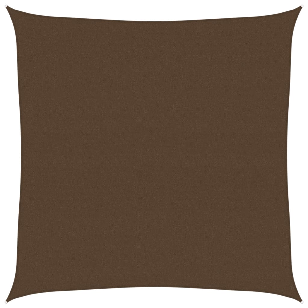 Sunshade Sail 160 g/m² Brown 4.5x4.5 m HDPE