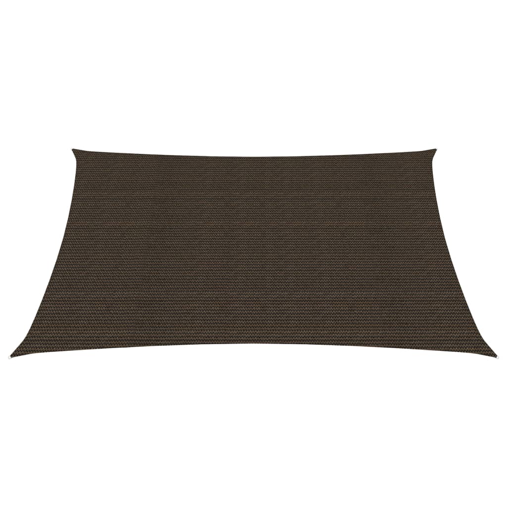 Sunshade Sail 160 g/m² Brown 2x2.5 m HDPE