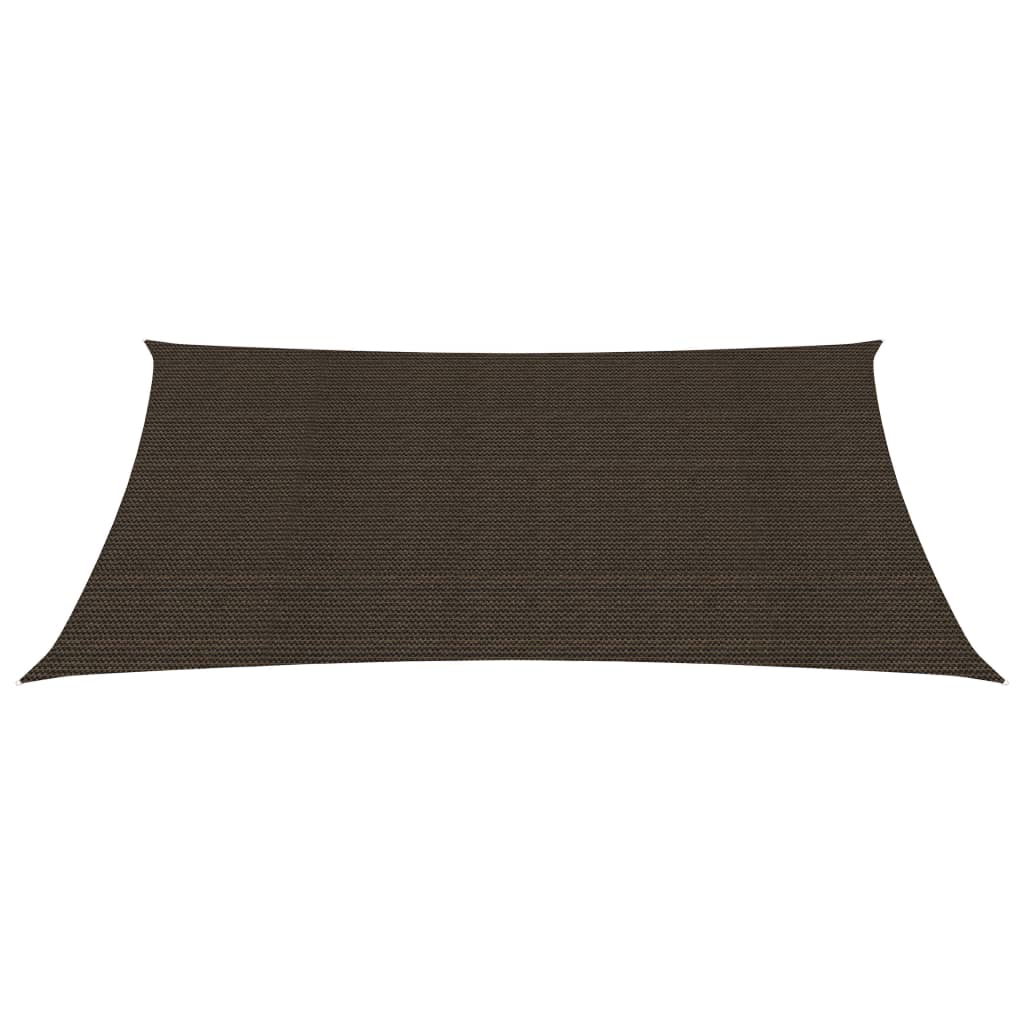 Sunshade Sail 160 g/m² Brown 2x3.5 m HDPE