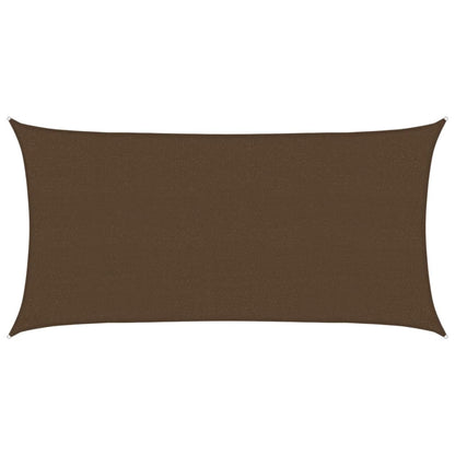 Sunshade Sail 160 g/m² Brown 2x4 m HDPE