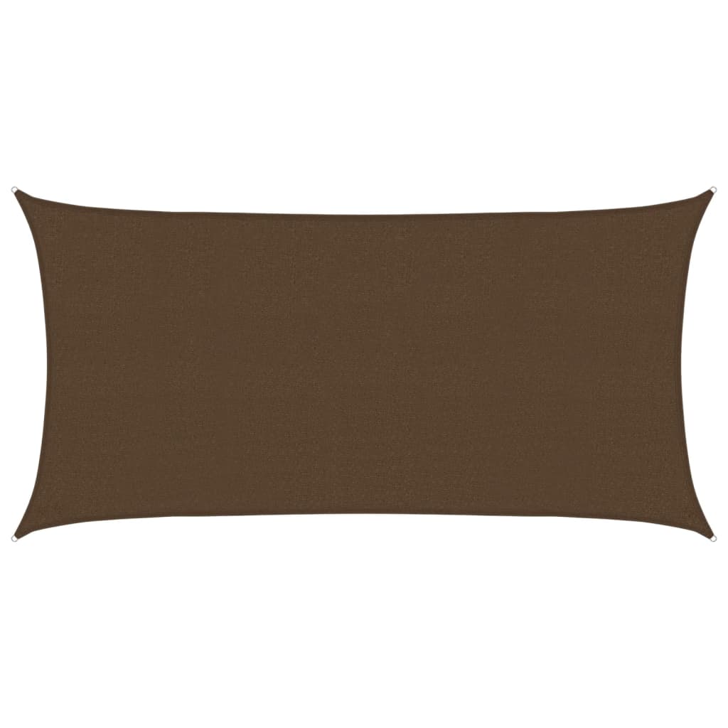 Sunshade Sail 160 g/m² Brown 2x4 m HDPE