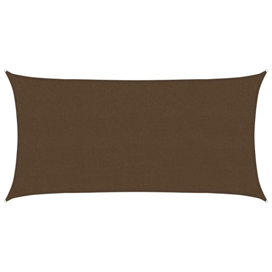 Sunshade Sail 160 g/m² Brown 2x4 m HDPE