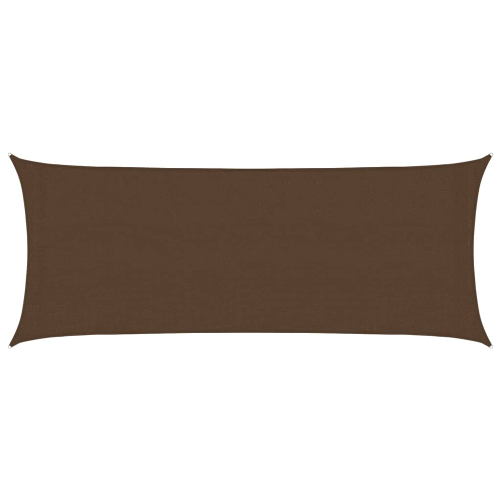 Sunshade Sail 160 g/m² Brown 2x5 m HDPE