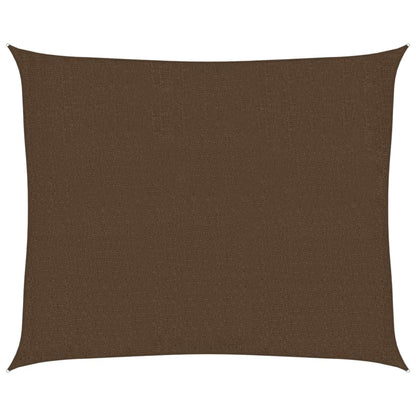 Sunshade Sail 160 g/m² Brown 2.5x3 m HDPE