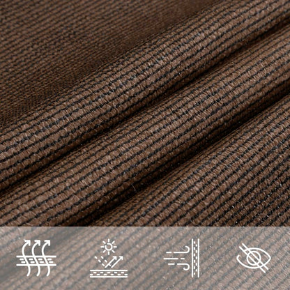 Sunshade Sail 160 g/m² Brown 2.5x3 m HDPE