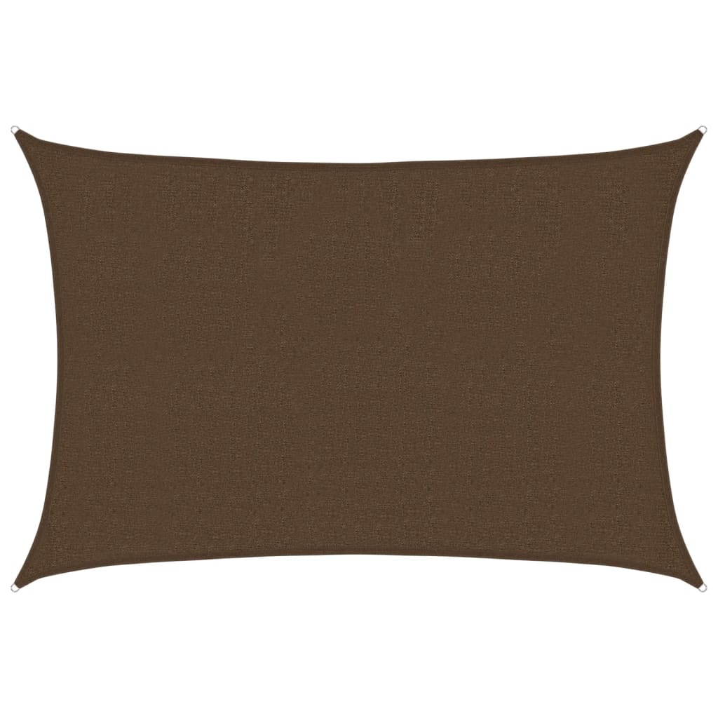 Sunshade Sail 160 g/m² Brown 2.5x3.5 m HDPE