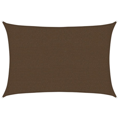 Sunshade Sail 160 g/m² Brown 2.5x3.5 m HDPE