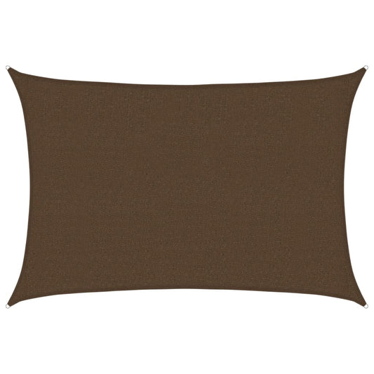 Sunshade Sail 160 g/m² Brown 2.5x3.5 m HDPE