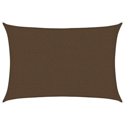 Sunshade Sail 160 g/m² Brown 2.5x3.5 m HDPE
