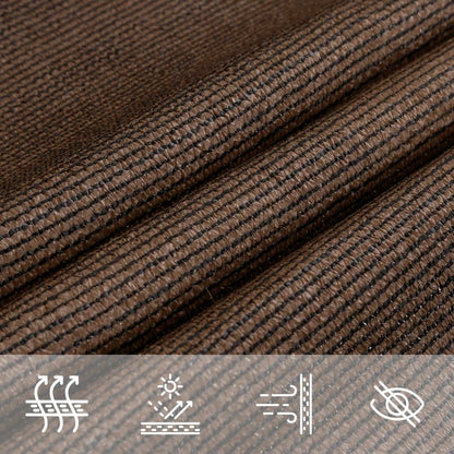 Sunshade Sail 160 g/m² Brown 2.5x3.5 m HDPE