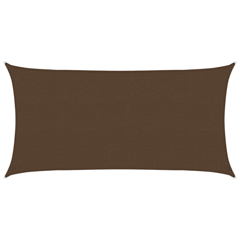 Sunshade Sail 160 g/m² Brown 2.5x4.5 m HDPE