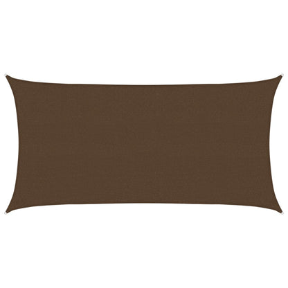 Sunshade Sail 160 g/m² Brown 2.5x4.5 m HDPE