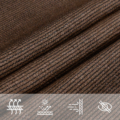 Sunshade Sail 160 g/m² Brown 2.5x4.5 m HDPE