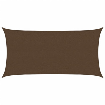 Sunshade Sail 160 g/m² Brown 2.5x5 m HDPE