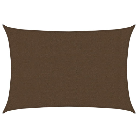 Sunshade Sail 160 g/m² Brown 3x4.5 m HDPE