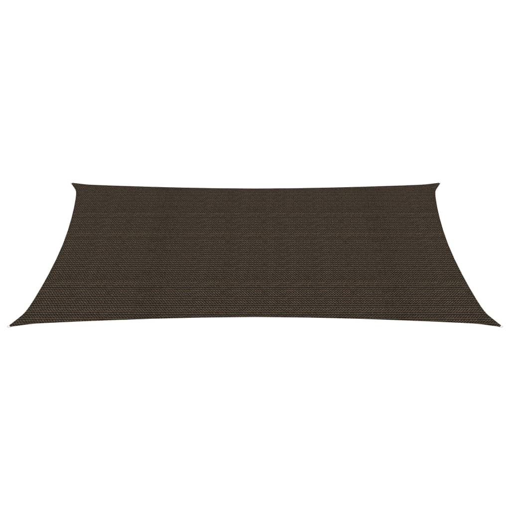 Sunshade Sail 160 g/m² Brown 3x5 m HDPE