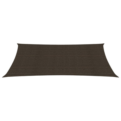 Sunshade Sail 160 g/m² Brown 3x5 m HDPE