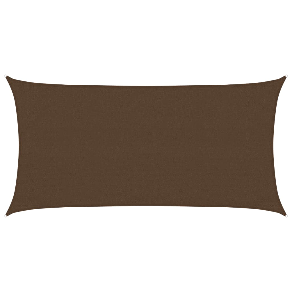 Sunshade Sail 160 g/m² Brown 3x6 m HDPE