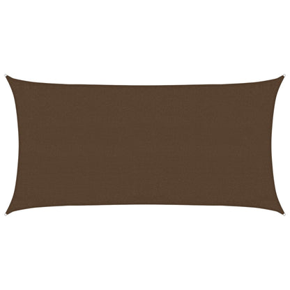 Sunshade Sail 160 g/m² Brown 3x6 m HDPE