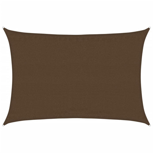 Sunshade Sail 160 g/m² Brown 3.5x4.5 m HDPE